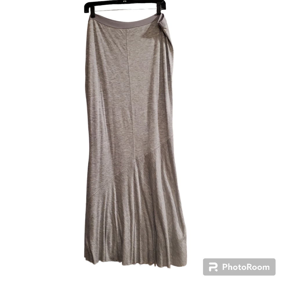 Banana Republic Fine Knit Heather Gray Mermaid Skirt, Sz L